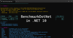 BenchmarkDotNet in .NET 10: Step-by-Step with 5 Real C# Benchmarks ...