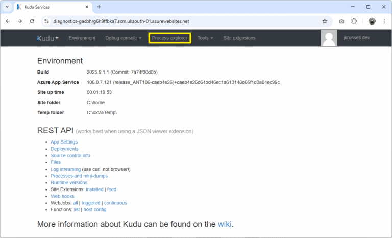Azure Kudu Diagnostics: CPU Spikes, Memory Leaks, Thread Pool ...