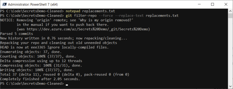 Permanently Remove Sensitive Data from Git History in Azure DevOps ...