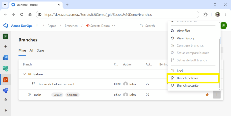 Permanently Remove Sensitive Data from Git History in Azure DevOps ...